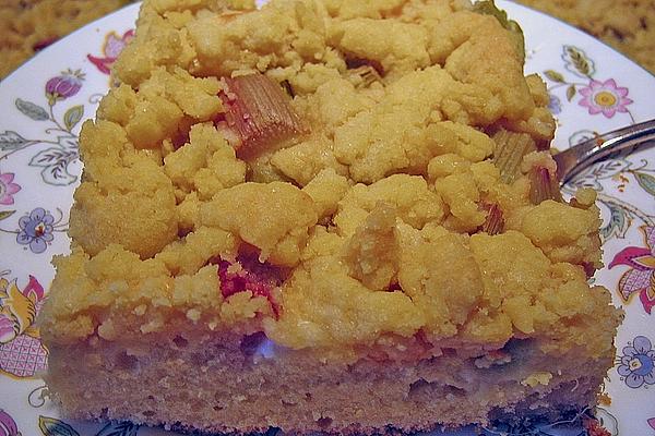 Rhubarb Cheesecake with Marzipan
