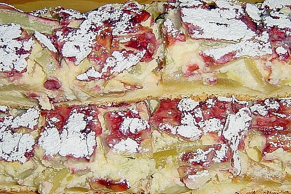 Rhubarb – Semolina – Cake