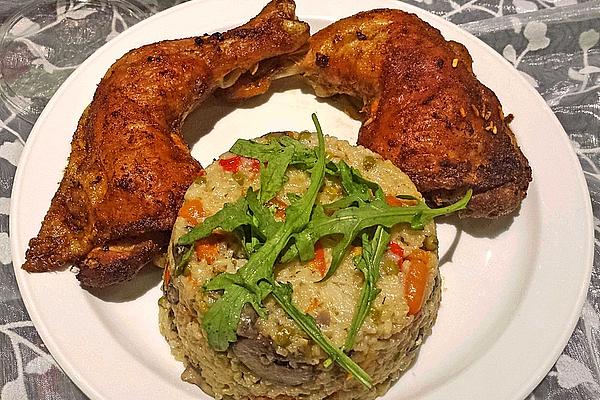 Rice Casserole with Chicken Legs