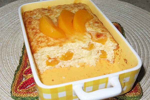 Rice Pudding – Casserole with Peaches