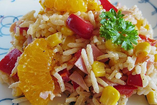 Rice Salad Fruity with Mandarins