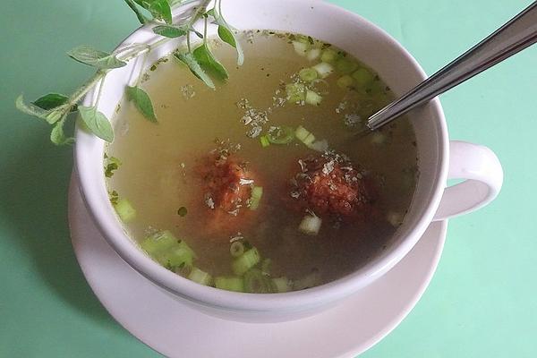 Rice Soup with Meatballs