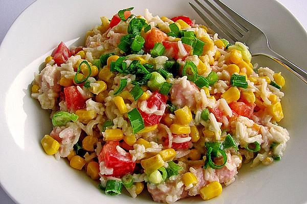 Rice – Vegetables – Salad