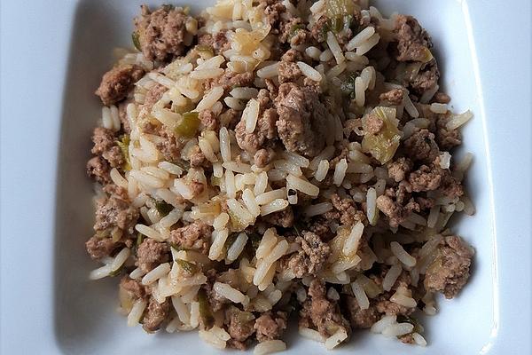 Rice with Minced Meat and Leek