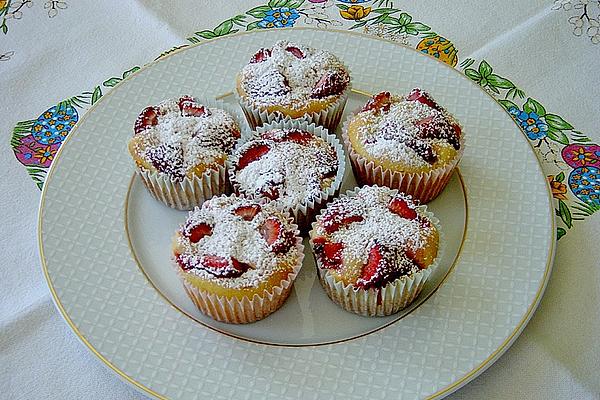 Ricotta Strawberry Muffins
