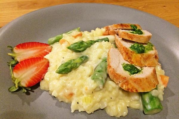Risotto with Asparagus and Fresh Goat Cheese