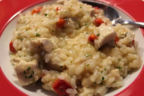 Risotto with Chicken and Peppers