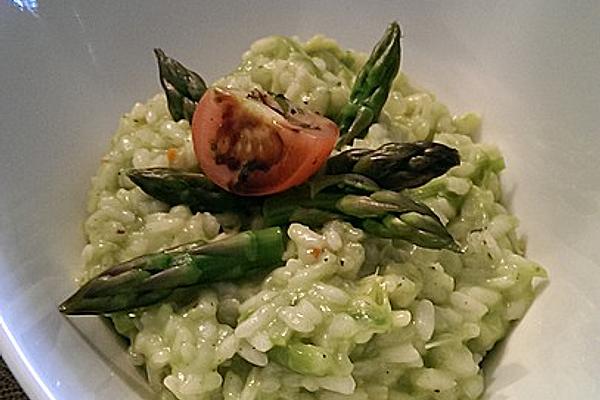 Risotto with Green Asparagus and Ginger