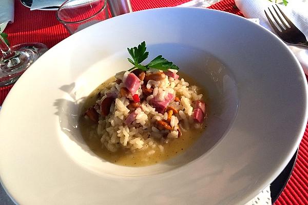 Risotto with Ham and Mushrooms