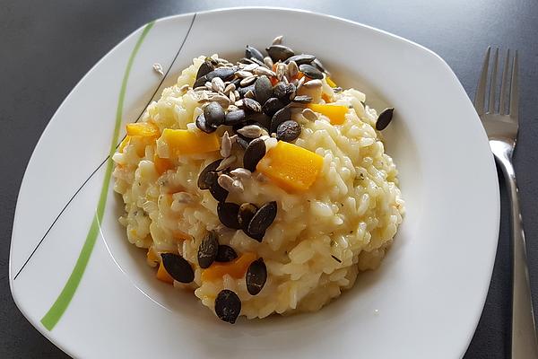 Risotto with Pumpkin, Blue Cheese and Walnuts