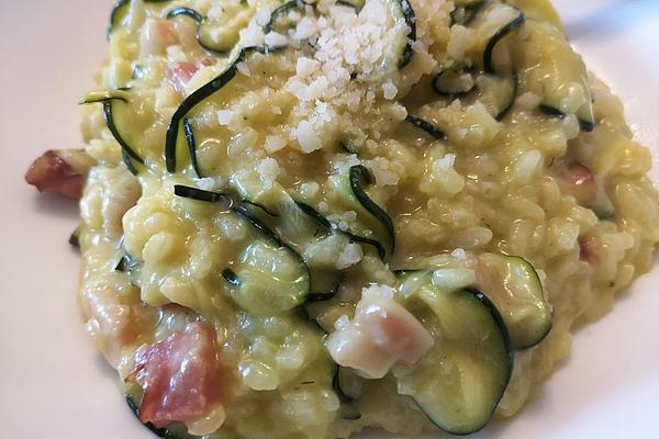 Risotto with Zucchini and Bacon