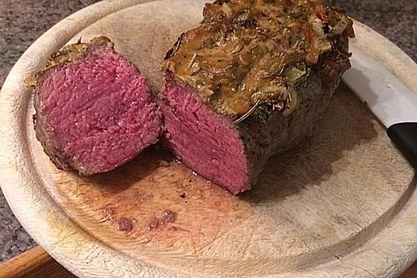 Roast Beef in Mustard Herb Crust