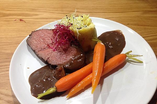 Roast Beef with Balsamic Red Wine Sauce