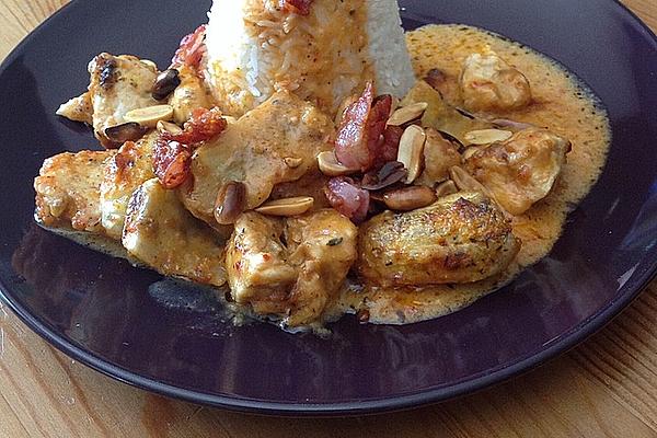 Roast Chicken with Bananas and Peanuts