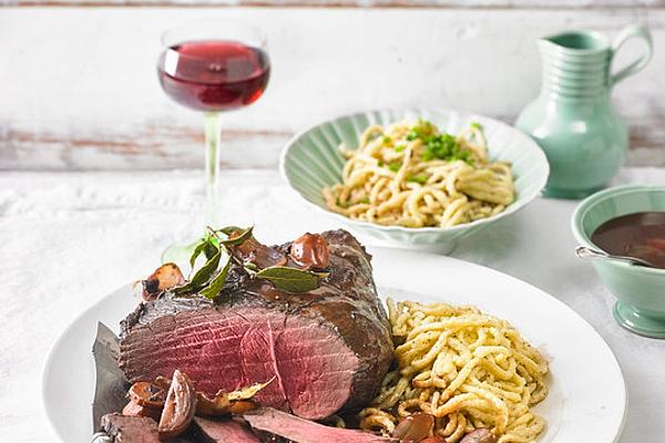 Roast Venison, Vintner-style