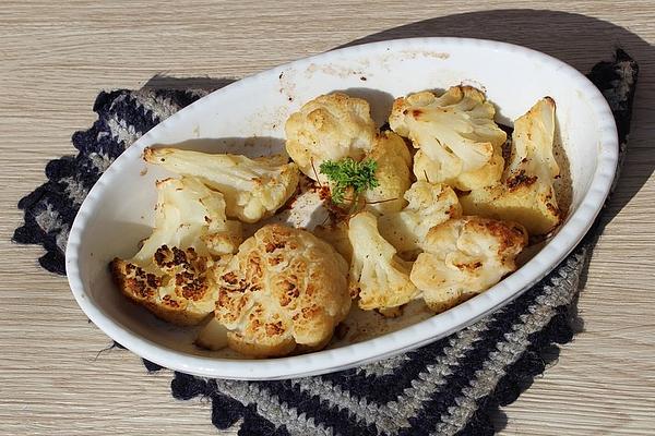 Roasted Cauliflower Out Of Oven