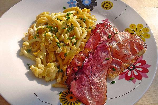 Roasted Spaetzle with Egg