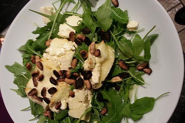 Rocket Salad with Caramelized Pears and Gorgonzola