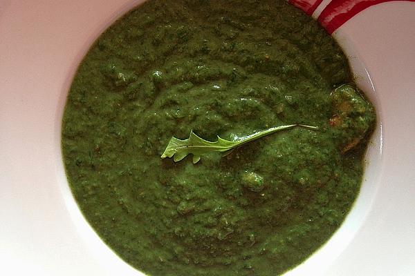 Rocket, Spinach and Sweet Potato Soup