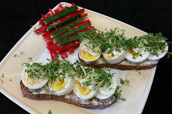 Rolls with Cress and Egg