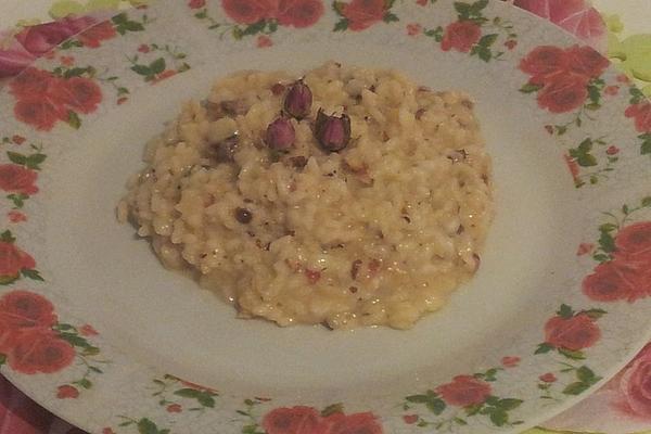 Rose Blossom Risotto with Pink Pepper