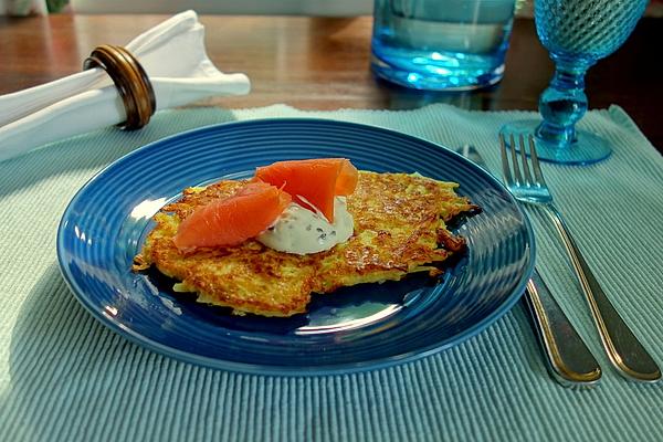 Rosti with Salmon and Dill Dip