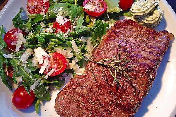 Rump Steak in Garlic Butter