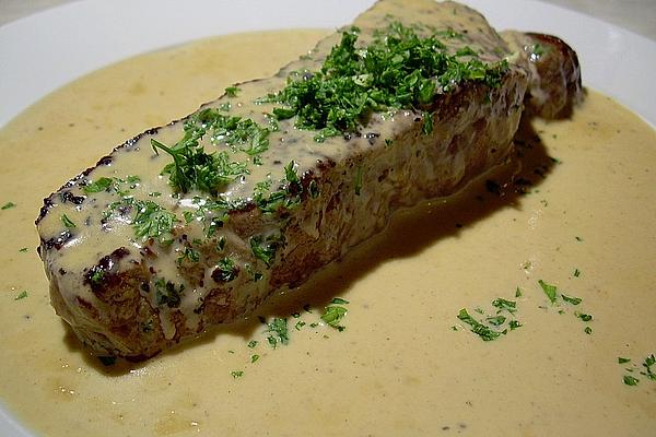 Rump Steak with Tarragon Sauce