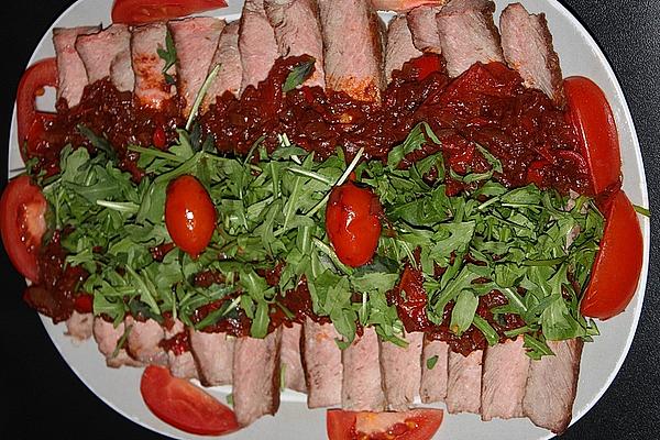 Rump Steak with Tomato – Chili – Sugo