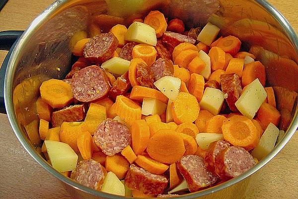 Rustic Carrot Stew with Sausage