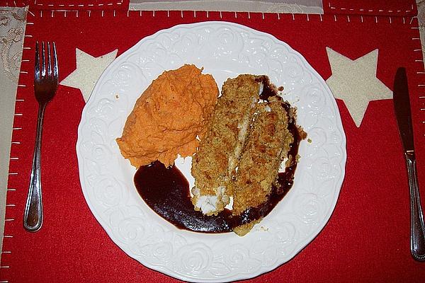 Saddle Of Pikeperch with Speculoos Crust in Spicy Sauce