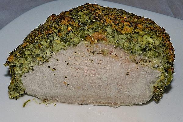 Saddle Of Pork with Herb Mustard Crust