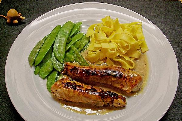 Saddle Of Rabbit Fillets with White Wine – Cream – Sauce