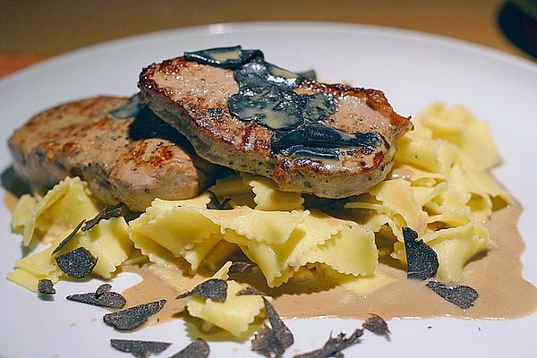 Saddle Of Veal Steak with Truffle Madeira Sauce