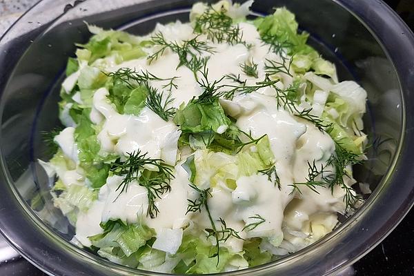 Salad with Sweet Dill Sauce