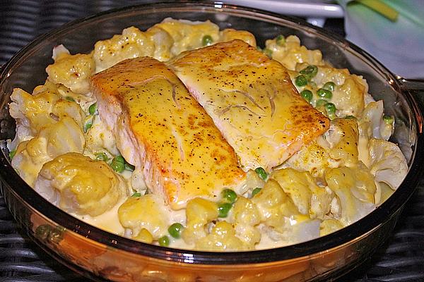 Salmon Casserole with Vegetables