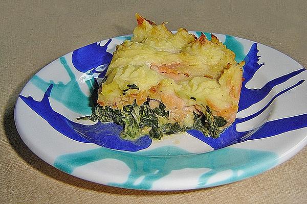 Salmon Fillet with Potato and Cheese Crust