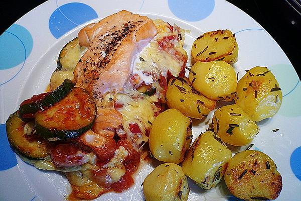 Salmon Fillet with Rosemary Potato