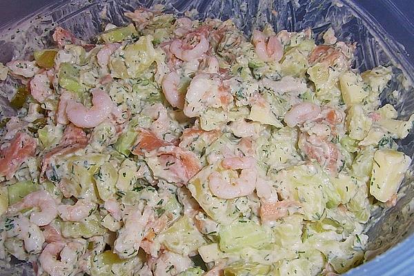Salmon – Potato – Shrimp Salad