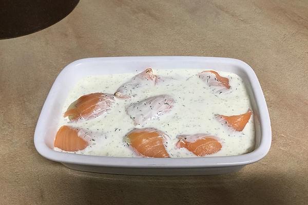 Salmon Potatoes in Dill Cream