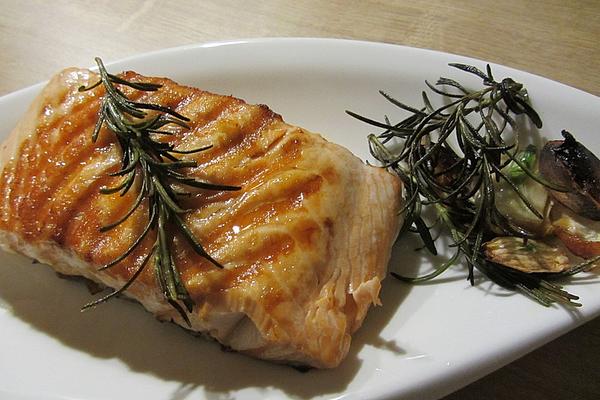 Salmon Steak with Herbs