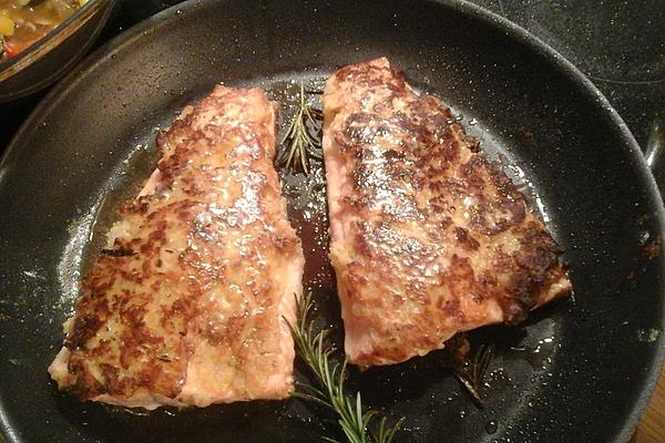 Salmon Trout Fillet with Rosemary Crust