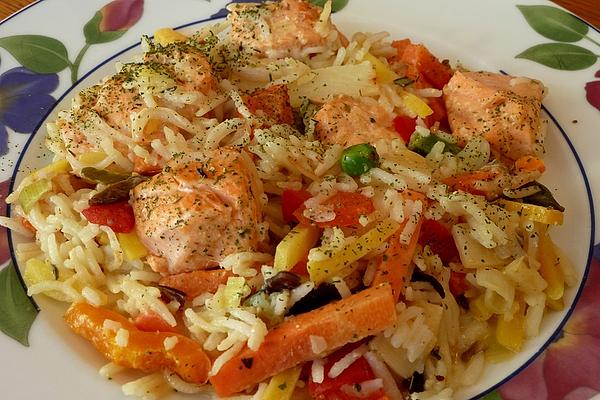 Salmon with Asian Vegetables