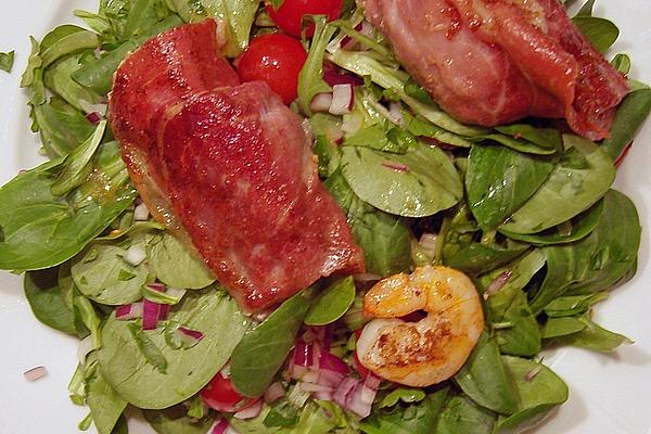 Saltimbocca from Monkfish with Rapunzel Salad