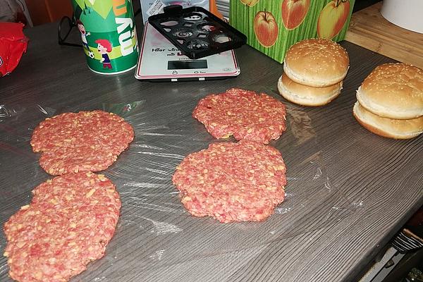 Sarah`s Burger Patty with Cheddar Cheese