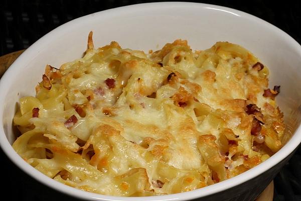 Sauerkraut Gratin with Ribbon Noodles