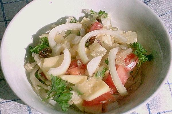Sauerkraut – Pineapple – Apple Salad