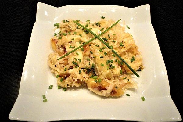 Sauerkraut – Potato Noodles, Baked