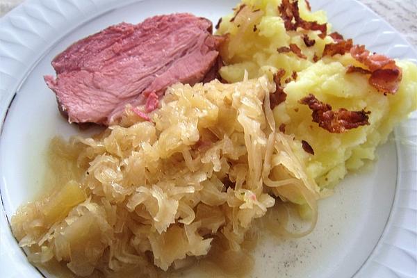 Sauerkraut with Apple and Pork Belly