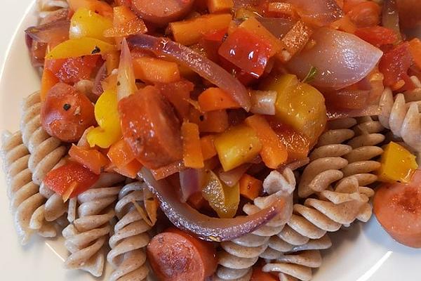 Sausage Goulash with Lots Of Vegetables